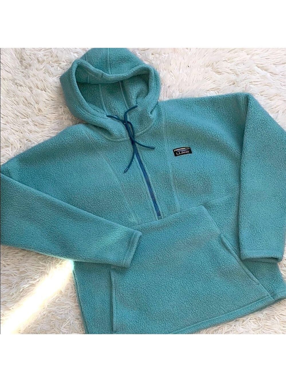 L.L. Bean Teal Fleece Hoodie
